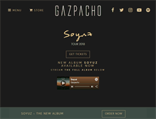 Tablet Screenshot of gazpachoworld.com